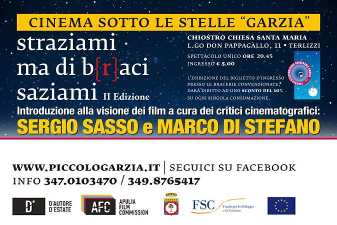 Locandina rassegna CINEMA ALL"APERTO: Straziami ma di BRACI saziami