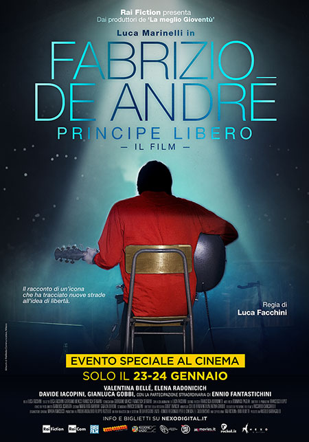 Locandina Film Fabrizio De André. Principe Libero