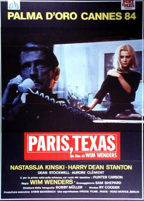 Locandina Film Paris, Texas